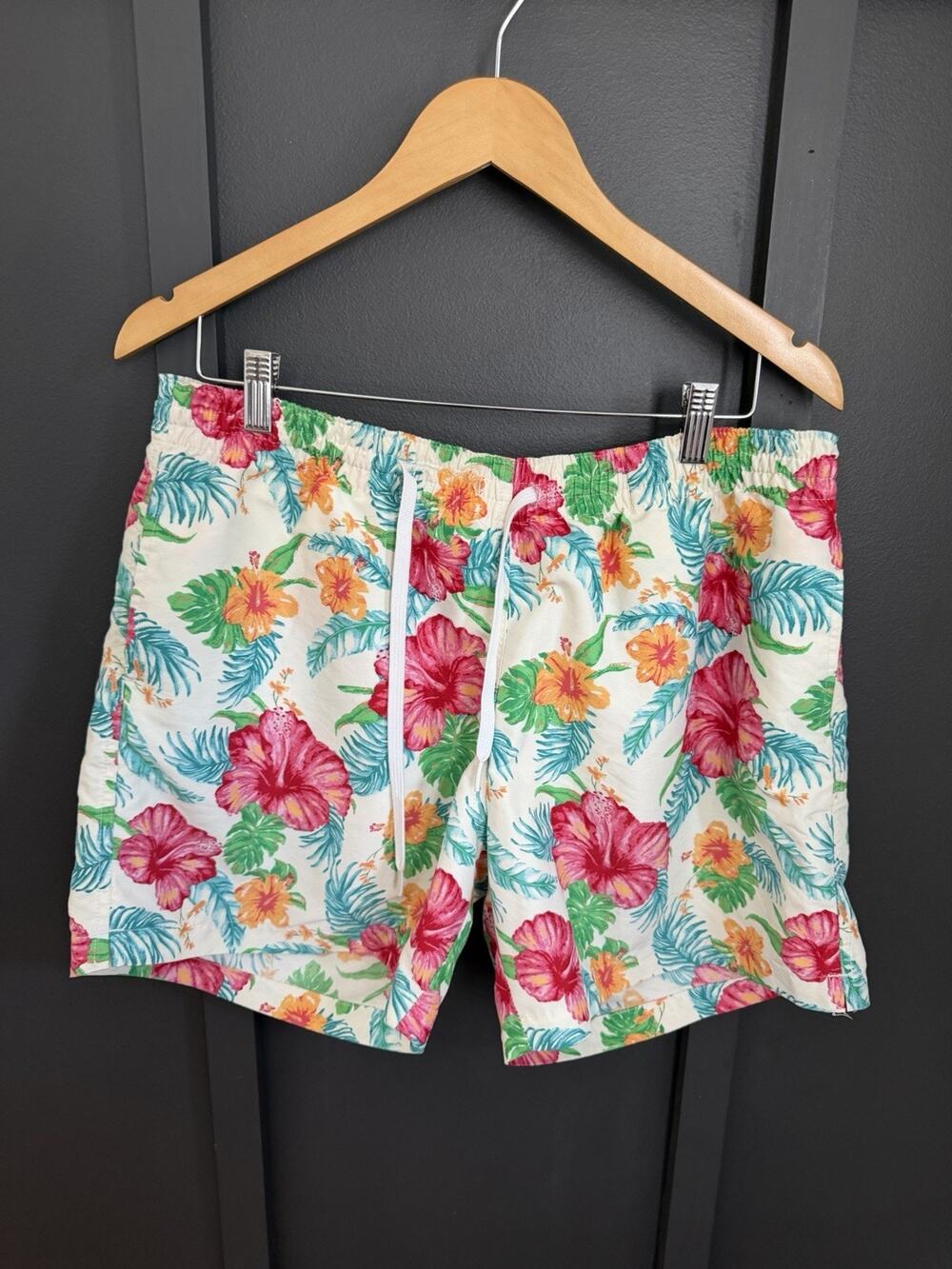 Chubbies Hibiscus Flower Floral Mesh Liner Swim Shorts Trunks Men's Size XL